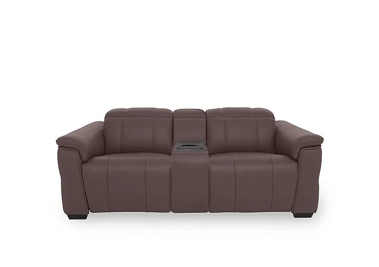 Inca NC Leather 2 Seater Power Recliner Sofa with Power Headrests and Fridge Console