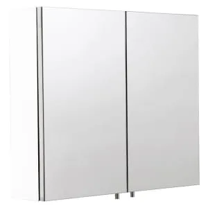 Croydex Dawley Double Door White Bathroom Cabinet - 670 x 600mm