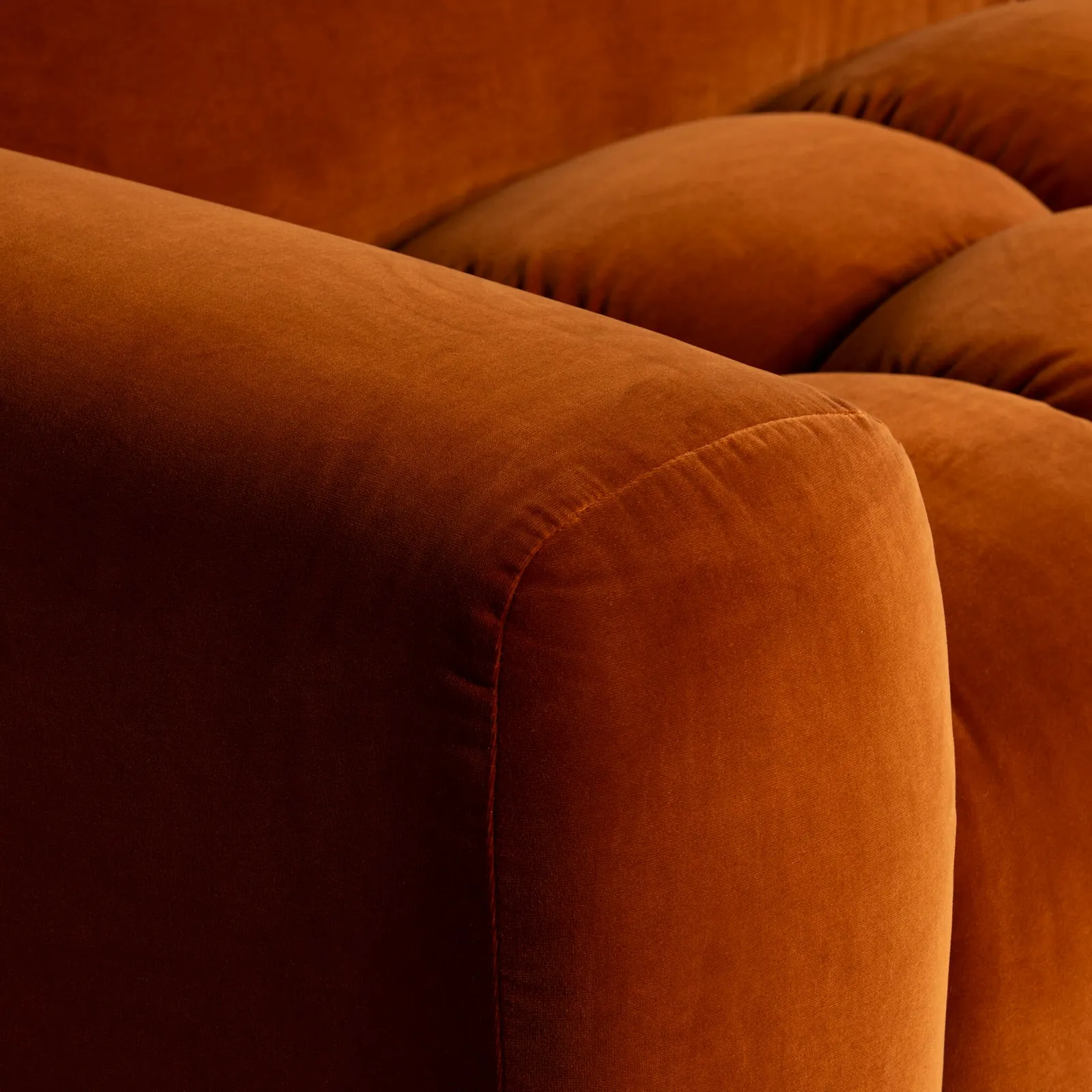 Lavinia 3 Seater Sofa, Orange Fabric | Barker & Stonehouse 4