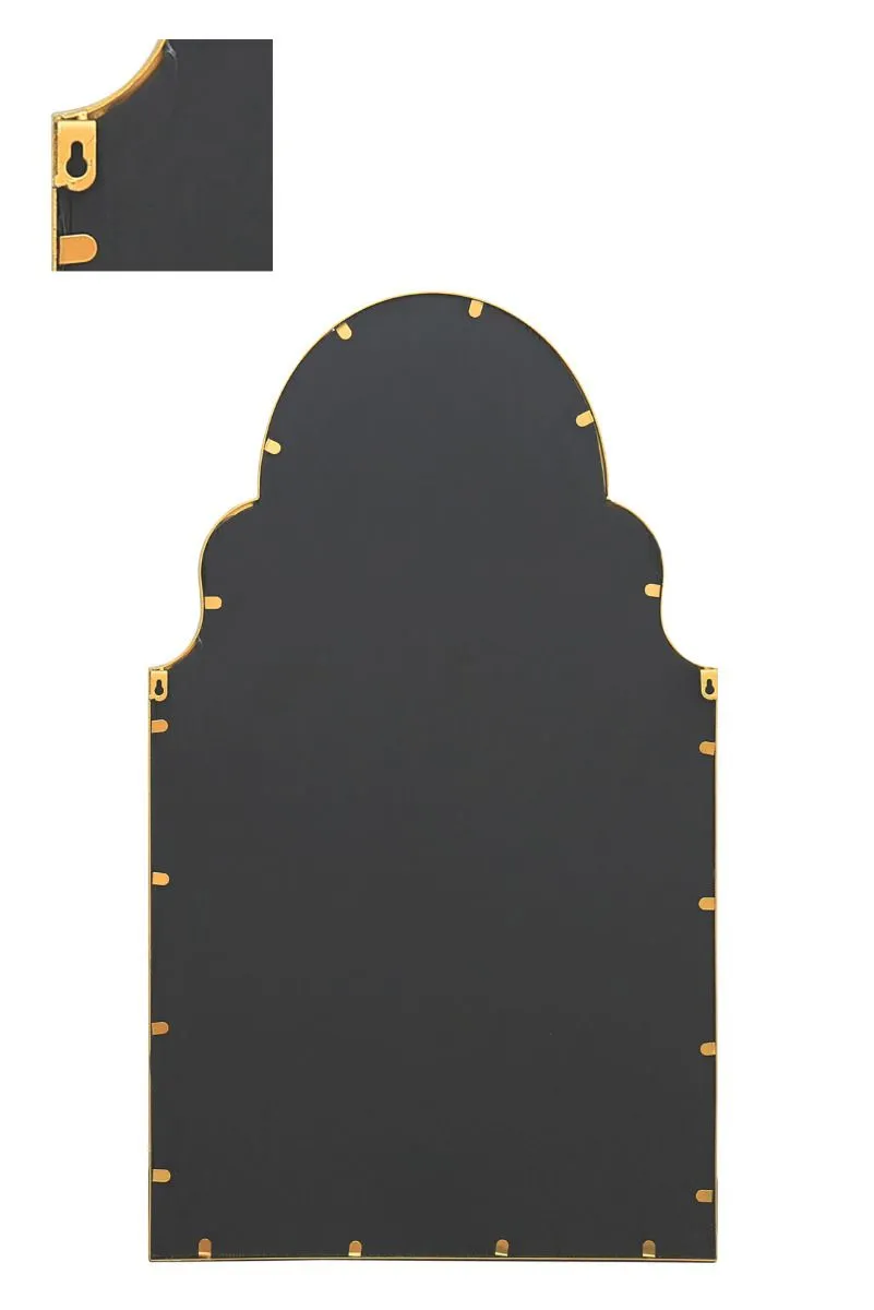 MirrorOutlet Gold Metal Framed Arched Garden Wall Mirror 41"x 24" (104CM X 61CM) 5