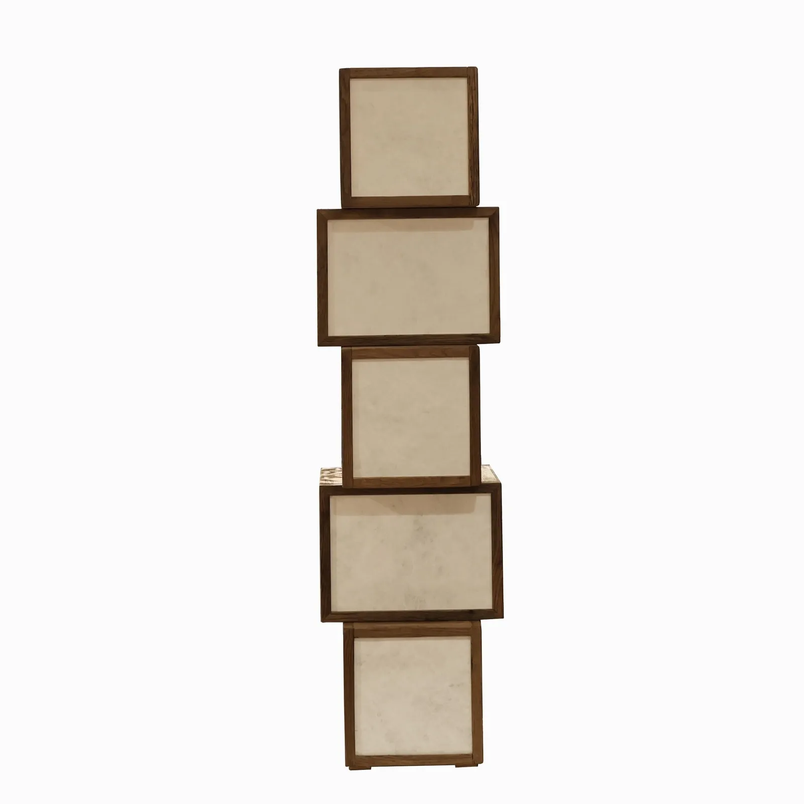 Chinese Style Floor Lamp 40X40X151Cm, White Oak | Barker & Stonehouse 4