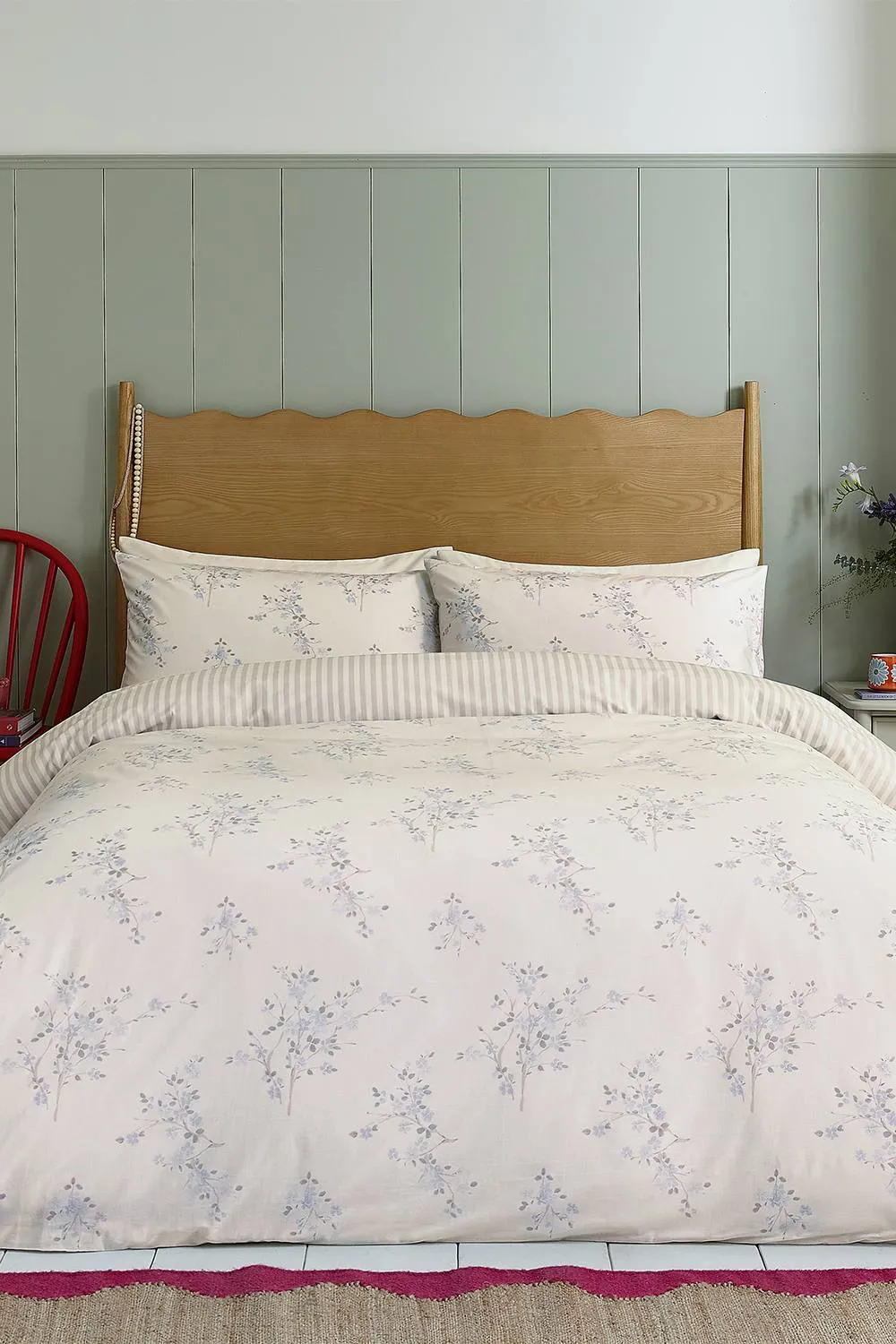 Helena Springfield 'Blossom' Cotton Duvet Cover Set in Off-White