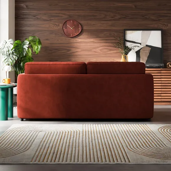 Zoe II Velvet 3 Seater Sofa 2