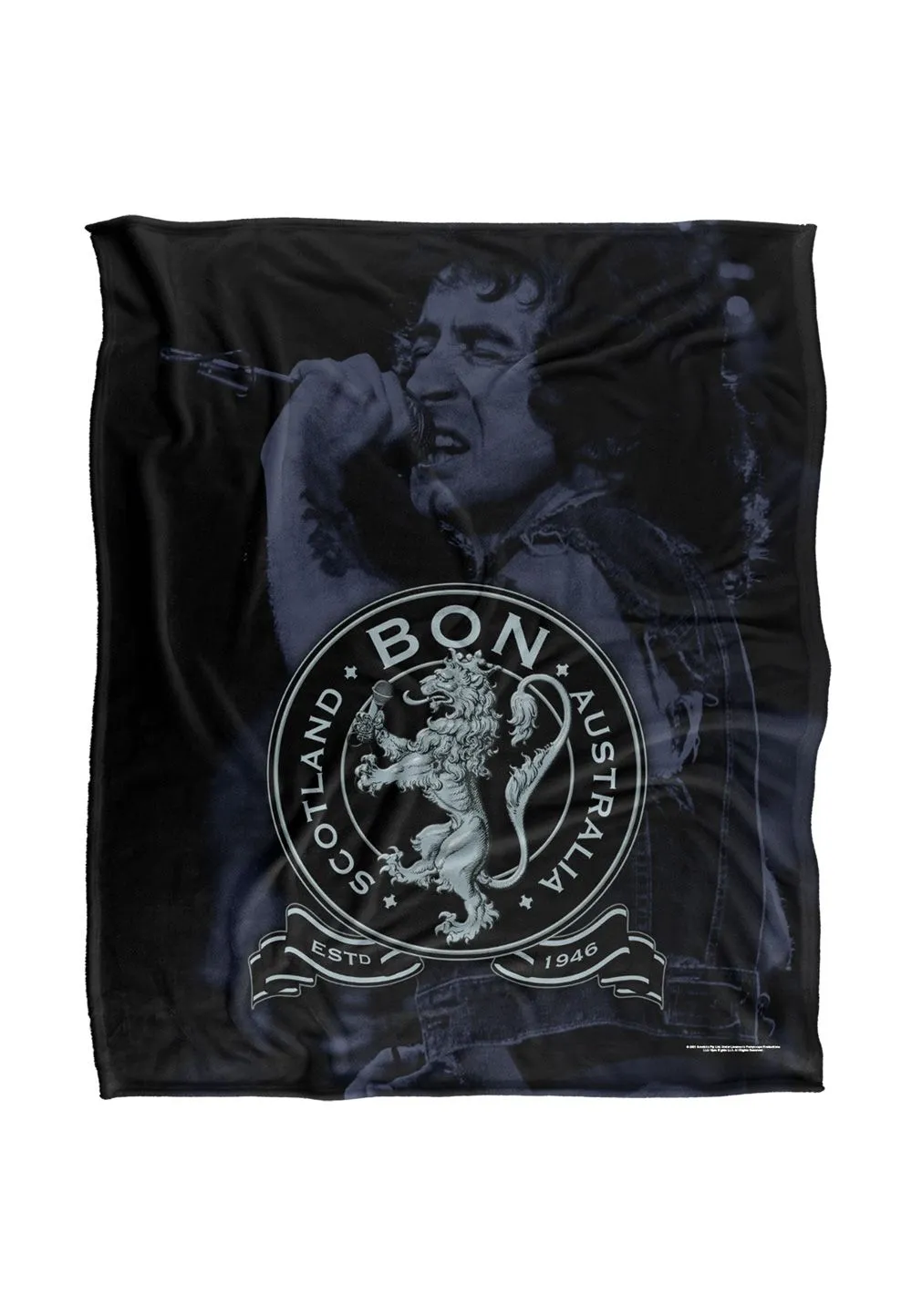 Bon Scott Seal Silky Touch Super Soft Throw Blanket 152 X 127 cm in White