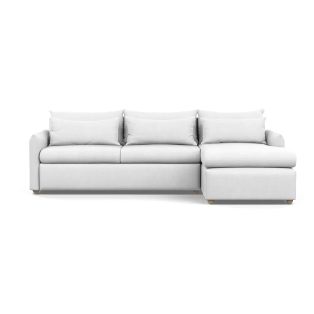 Heal's Pillow Large Right Hand Corner Chaise Capelo Linen-Cotton Snowdrop