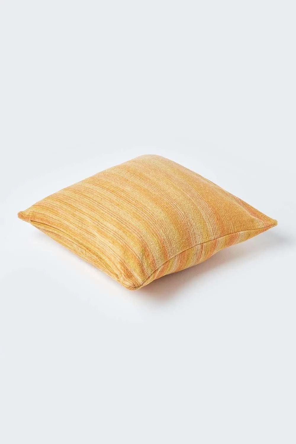 Homescapes Cotton Chenille Tie Dye Cushion Cover in Orange 3