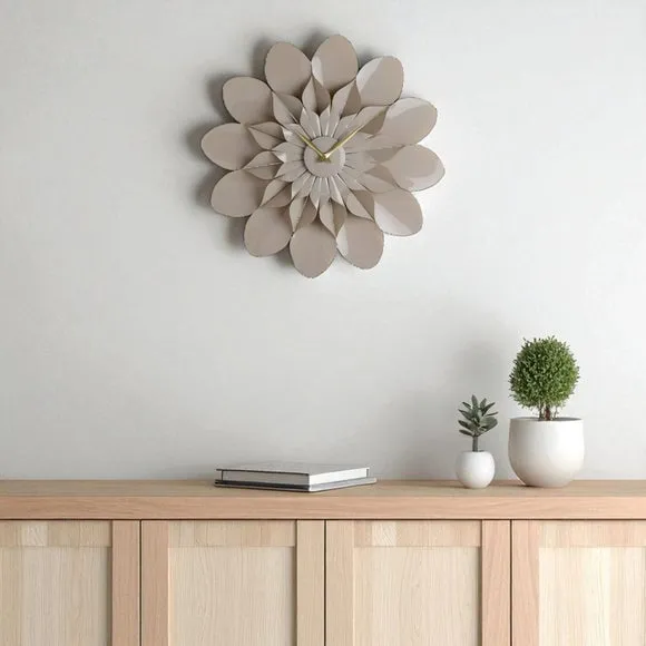 Interval Flower Petal Wall Clock