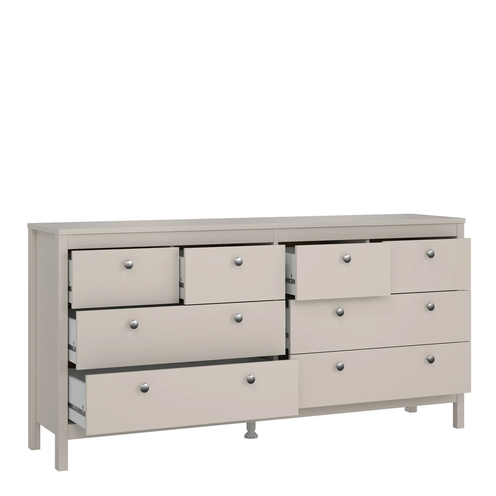 Furniture To Go Madrid Double Dresser 4+4 Drawers in Cashmere in Beige 5