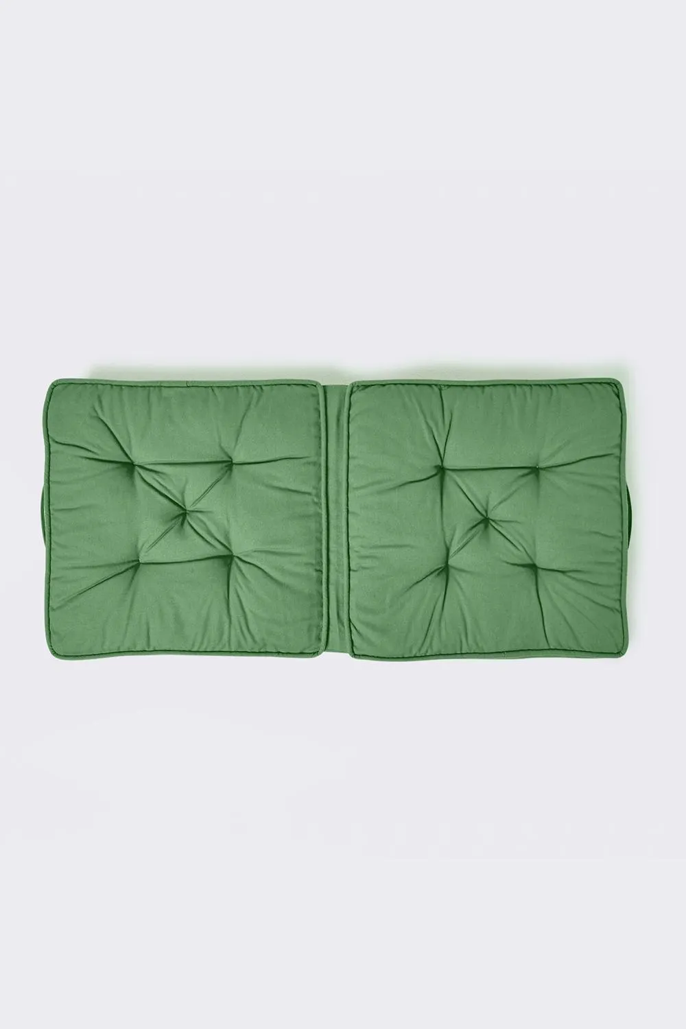 Homescapes Cotton Travel Support Booster Cushion in Dark Green 3