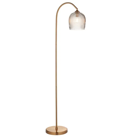 Vogue Leroy Ribbed Adjustable Floor Lamp 6