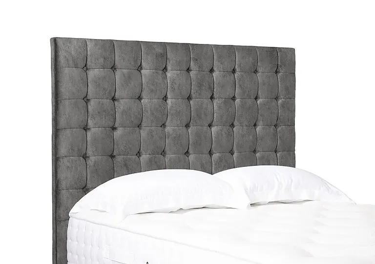 Artisan Collection Dot High Floor Standing Headboard - Single - Daytona Pebble