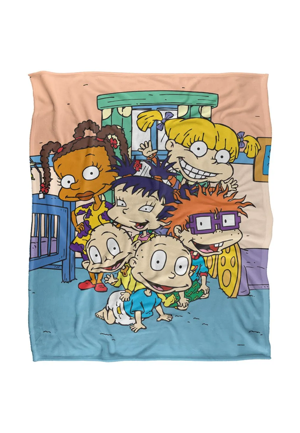 Rugrats Character Group Silky Touch Super Soft Throw Blanket 152 X 127 cm in White
