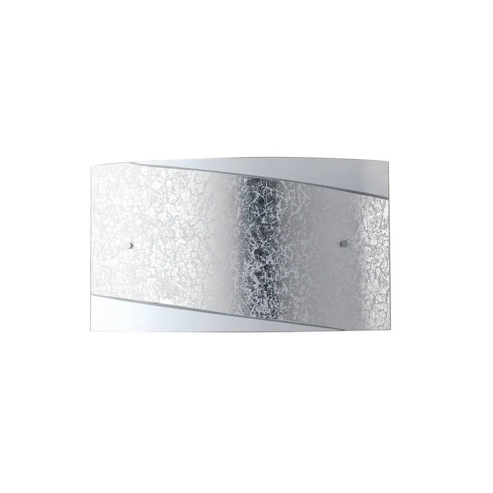 Netlighting PARIS 4 Light Flush Wall Light Silver 45x25cm