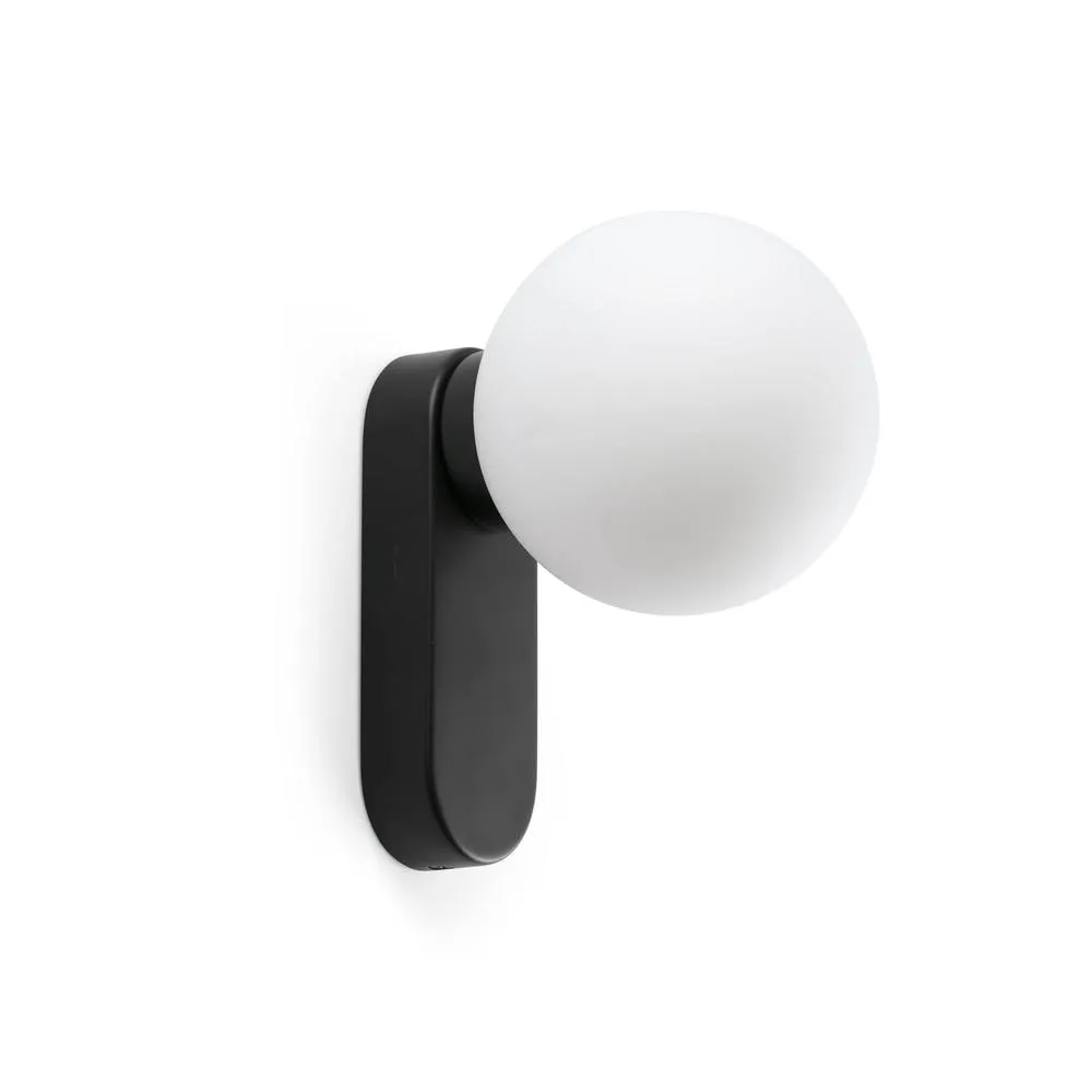Netlighting Mabe Bathroom Wall Lamp Matt Black IP44 3000K