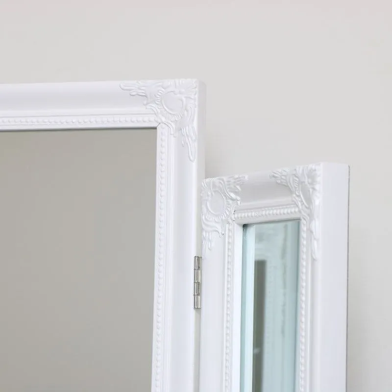 Melody Maison Ornate White Vintage Triple Dressing Table Mirror - 55cm X 74cm 2