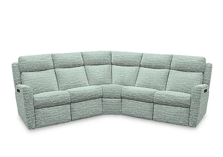 Wren Large Fabric Power Recliner Corner Sofa with Power Headrests and Power Lumbar