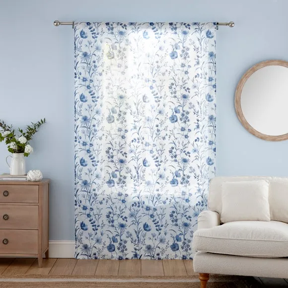 Foxley Print Slot Top Voile Panel 4