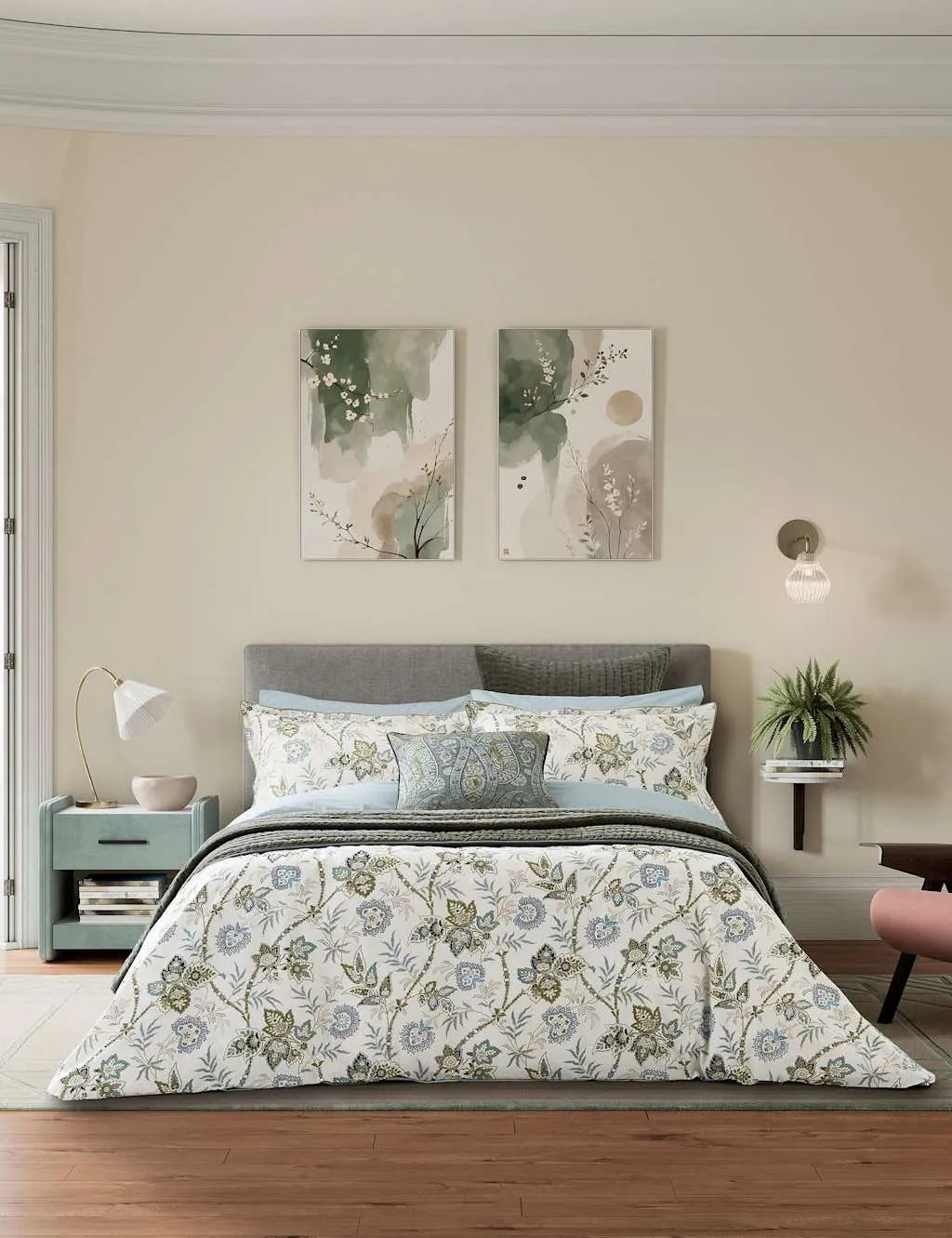 Bedeck of Belfast Velvet Reya Emira Quilted Throw Olive