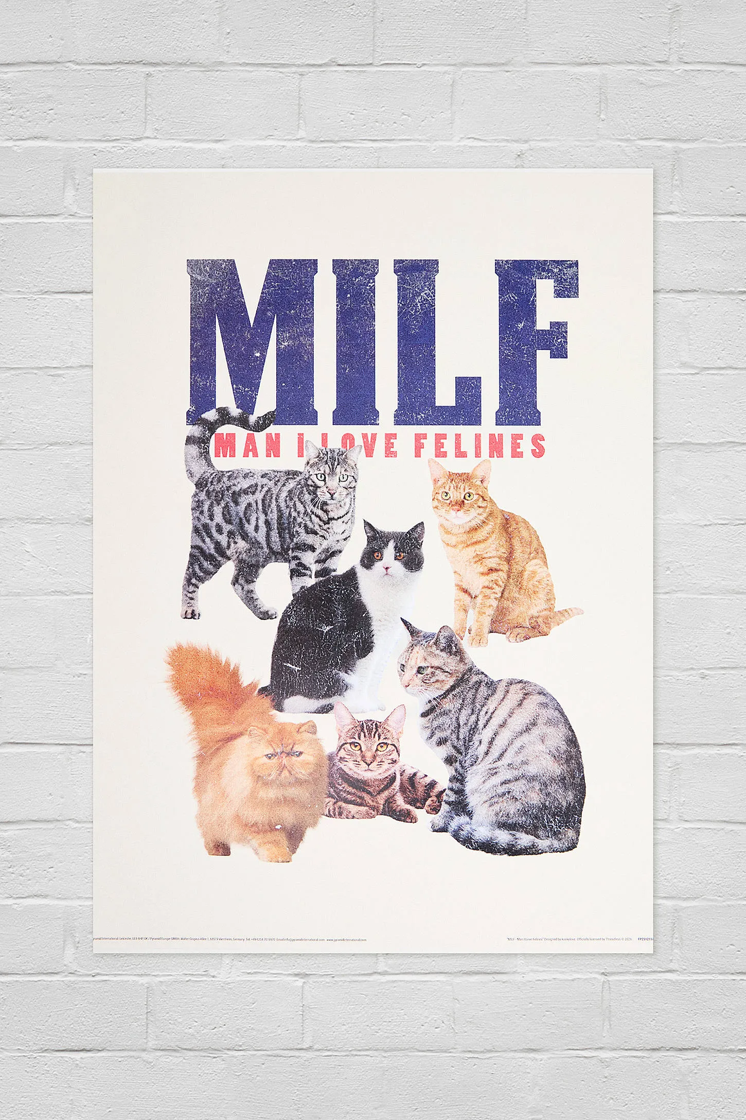 Stephen Rhodes MILF 30x40cm Wall Art Print - Cream 30x40