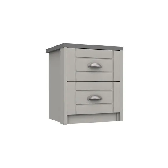 Darwin 2 Drawer Bedside Table 2