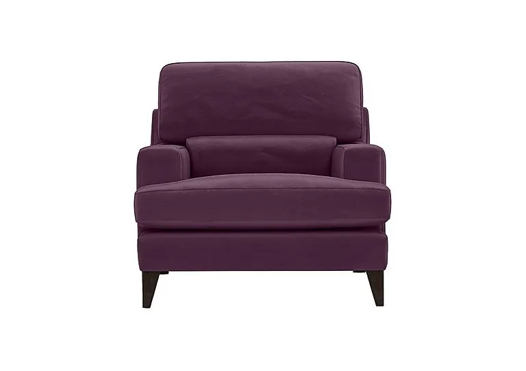 Romilly Fabric Armchair - Frosted Grape