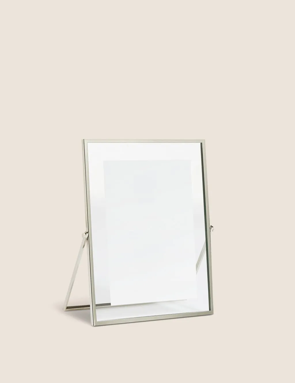 M&S Skinny Easel Photo Frame 4x6 inch Silver