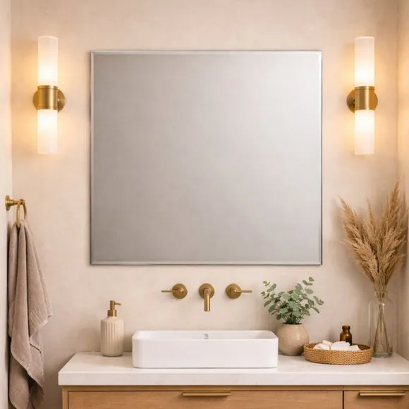 Moderni Bevelled Square Wall Mirror 2
