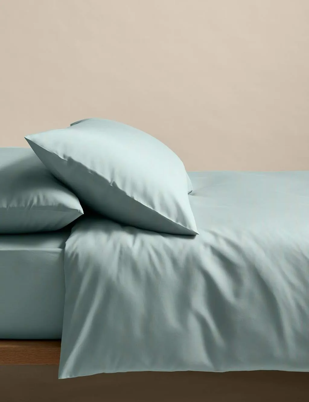 M&S Stay Cool Lyocell Rich Bedding Set Seafoam