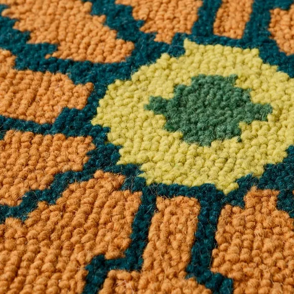 Yinka Ilori Kaleidoscope Wool Round Rug 2