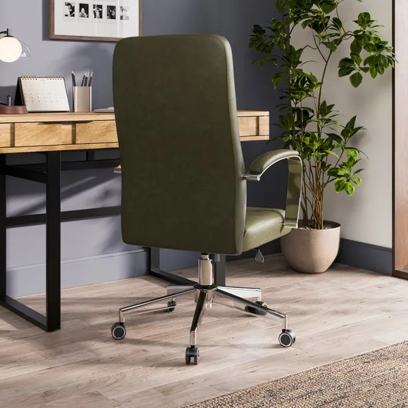 Alderton Faux Leather Office Chair 2