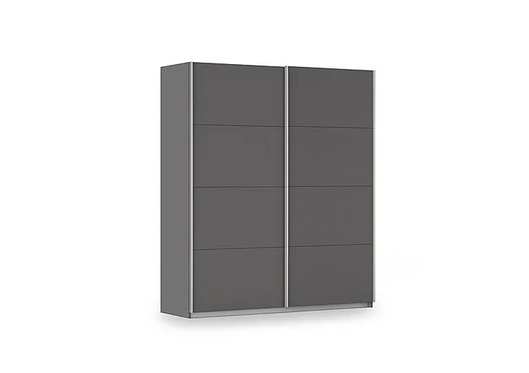 Impulse 181cm 2 Door Décor Slider Wardrobe - Metallic Grey