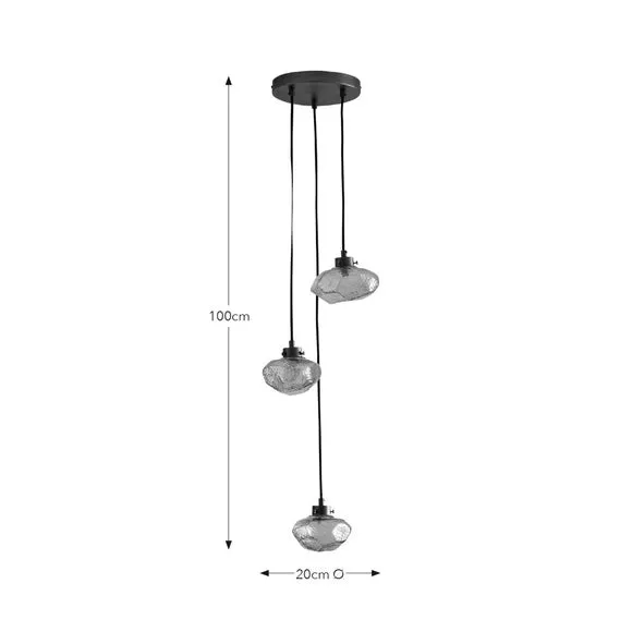 Lava Industrial 3 Light Cluster Ceiling Light 6