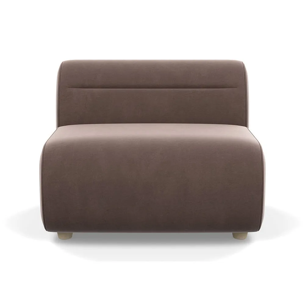 Heal's Lilli Large Single Module Smart Velvet Mouse Natural Beech Feet 1