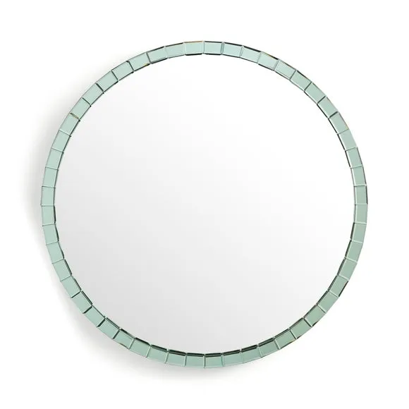 Katie Round Mirrored Edge Wall Mirror 3