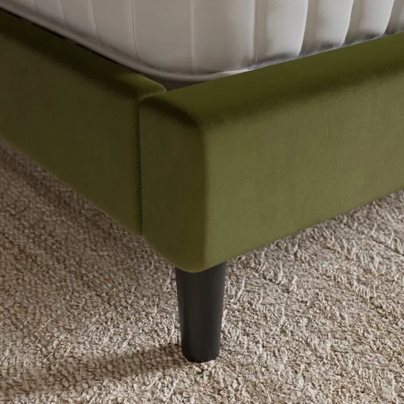 Skylar Velvet Pillow Back Bed Frame 5