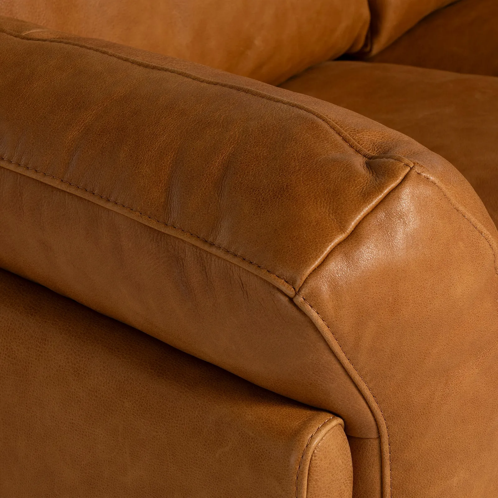 Ledbury 2 Seater Sofa, Brown Leather | Barker & Stonehouse 5