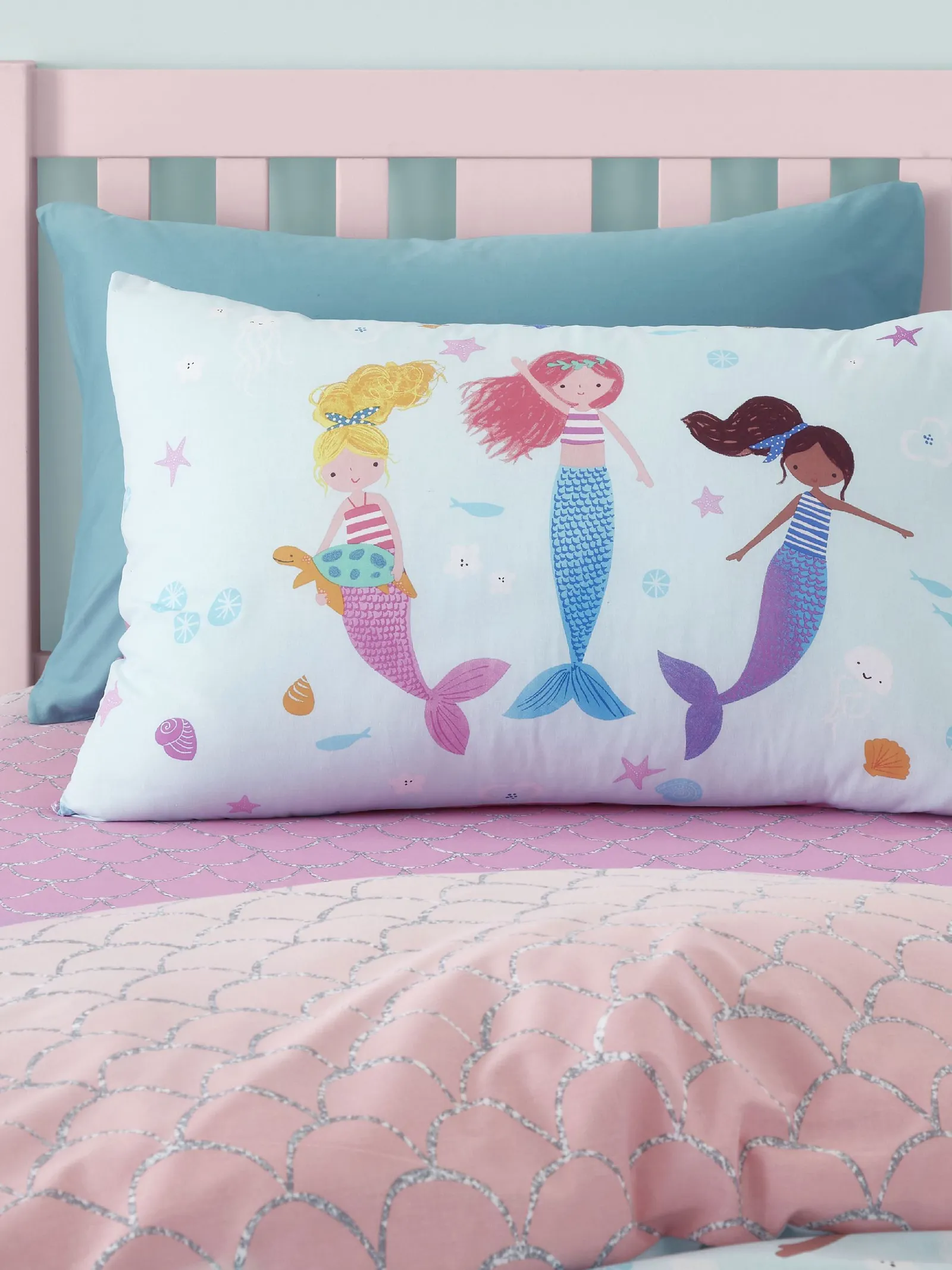 Catherine Lansfield 'Mermaid' Duvet Cover Set in Blue 3