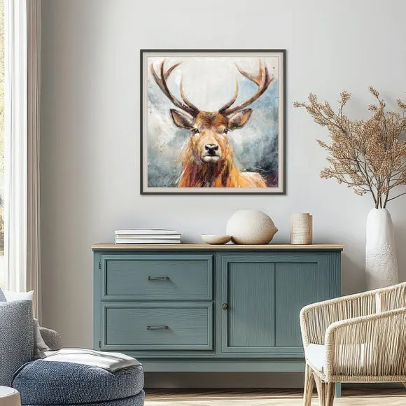 Cedar & Sage Looking On Small Framed Canvas
