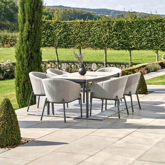 Pacific Lifestyle Nevada Putty Outdoor 6 Seater Dining Set