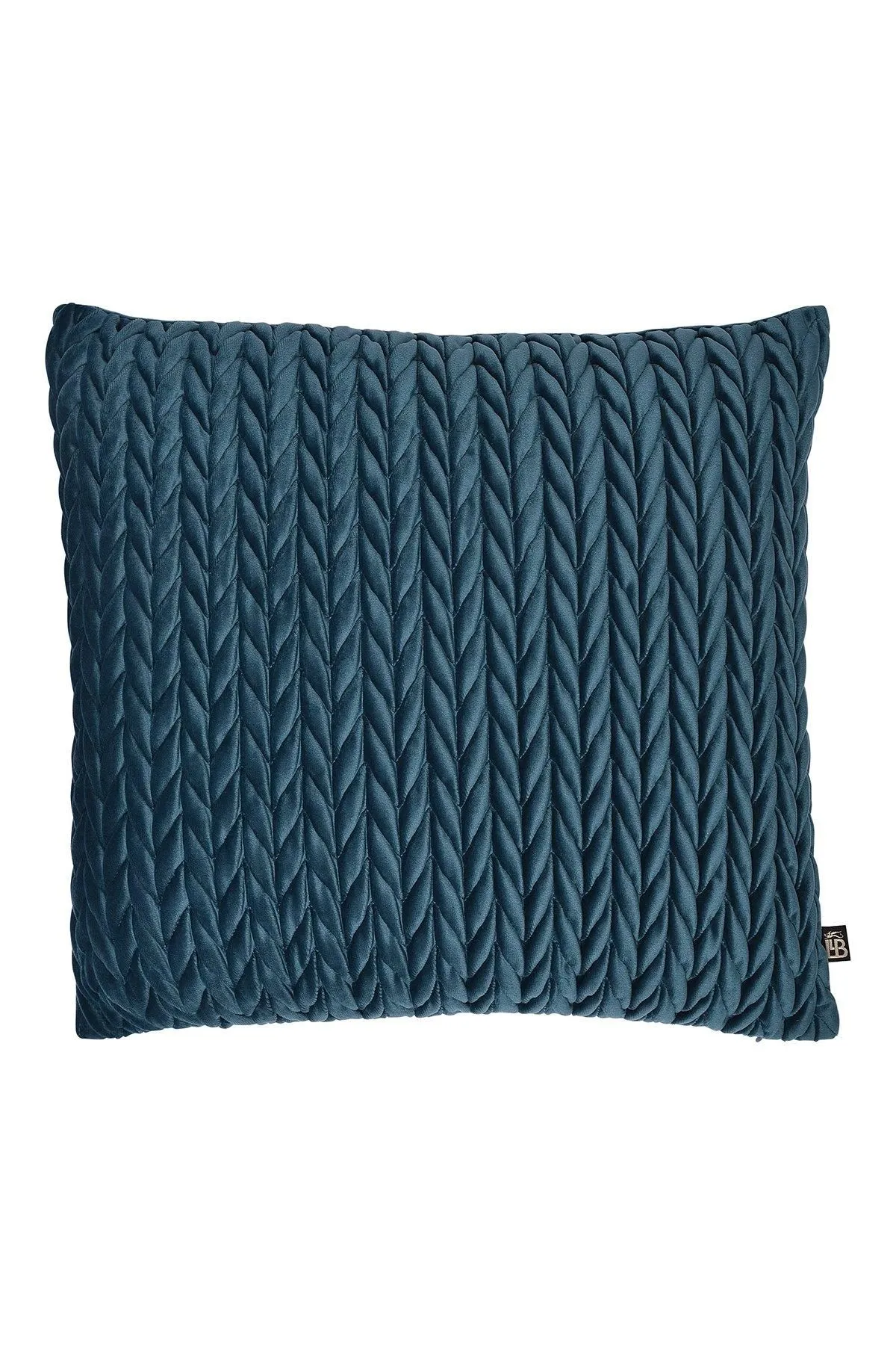 Laurence Llewelyn-Bowen 'Amory' Luxe Velvet Filled Cushion in Teal