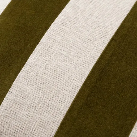 Clara Mixed Stripe Square Cushion 2