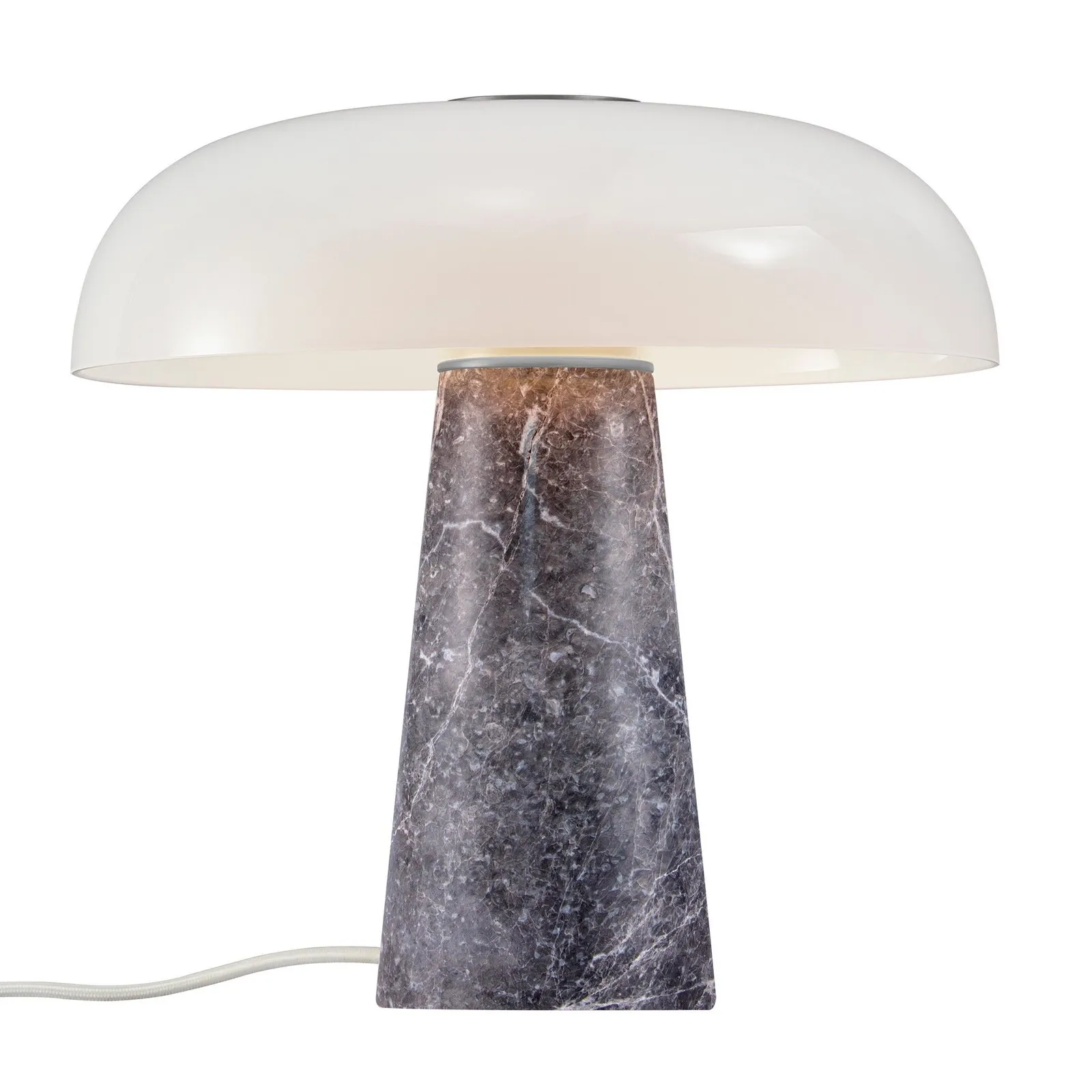 Nordlux Glossy Table Lamp Grey Marble Livingroom E27 Switch