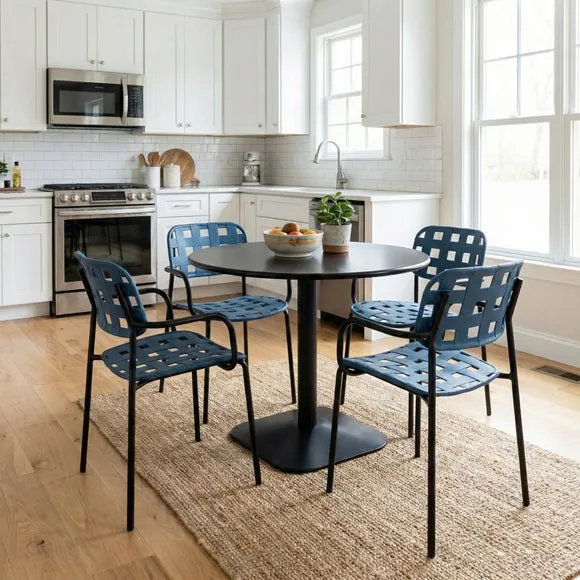 Modura Albin Round Table with 4 Karin Armchairs 3