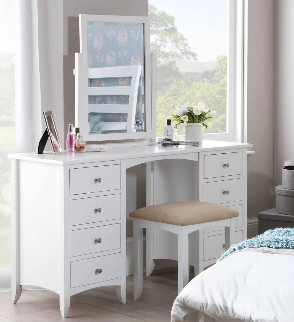 Statement Furniture Edward Hopper Dressing Table Mirror in White 5