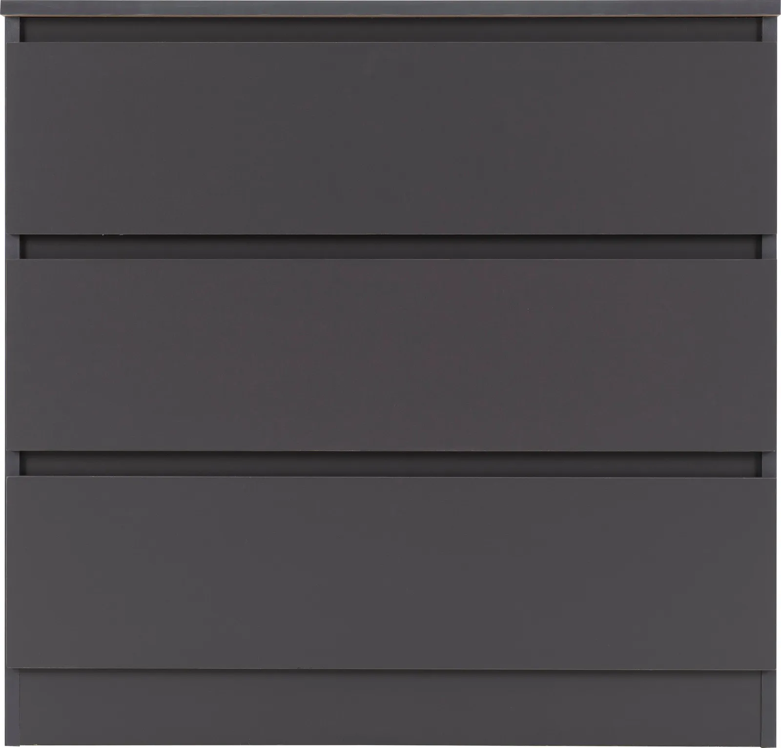 Seconique Malvern 3 Drawer Chest in Grey 3