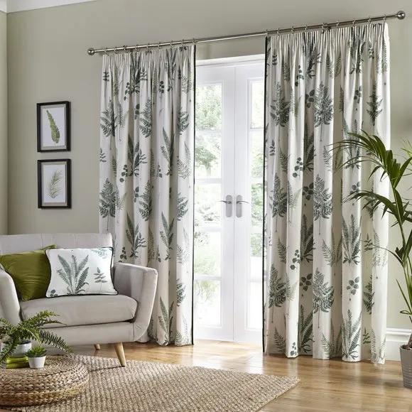Fern Pencil Pleat Curtains 4
