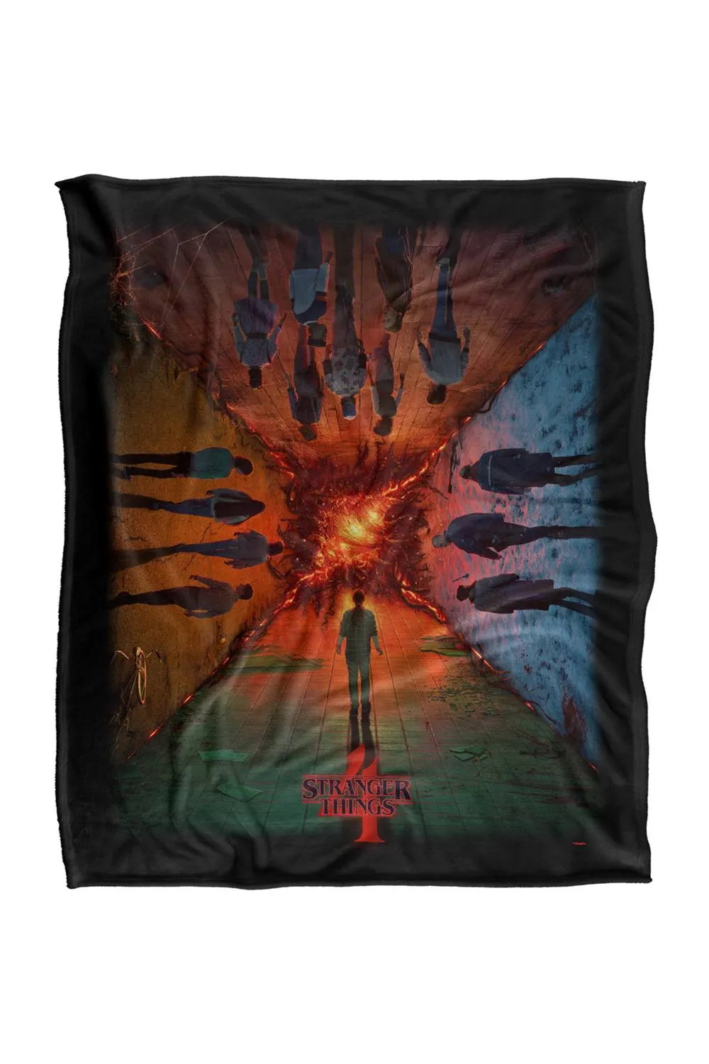 Stranger Things Season 4 Poster Super Soft Throw Blanket 152 X 127 Cm