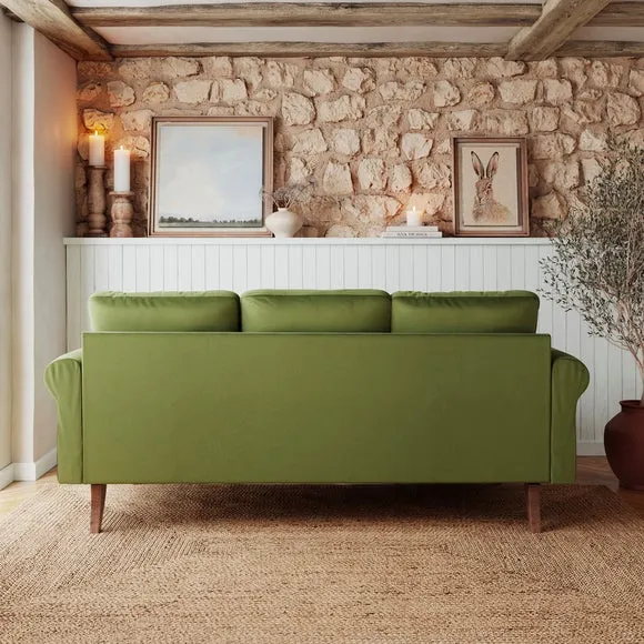 Maeve Compact Velvet Corner Chaise Sofa 3