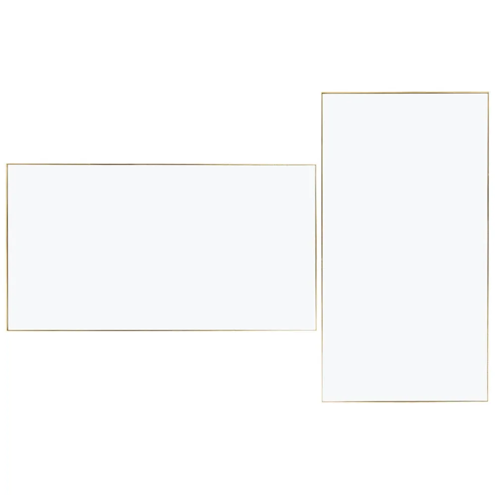 Heal's Fine Edge Mirror Rectangle 130x70cm Gold 1