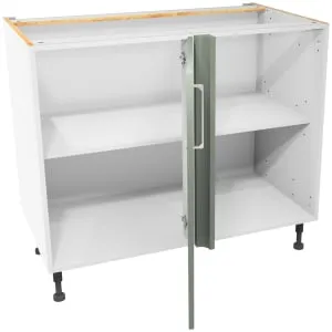 Wickes Ohio Reed Green Shaker Corner Base Unit - 1000mm 2
